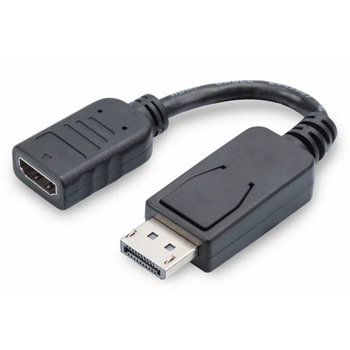 Digitus AK-340400-001-S, 0,15 M, DisplayPort, HDMI, Nikkel, 1920 x 1080 pixelek, Réz