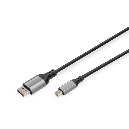 Digitus DB-340106-020-S, 2 M, Mini DisplayPort, DisplayPort, Dugó, Dugó, 7680 x 4320 pixelek