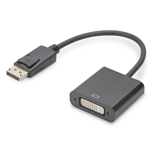 Digitus DB-340414-001-S, 0,15 M, Mini DisplayPort, DVI-I, Dugó, Aljzat, Egyenes
