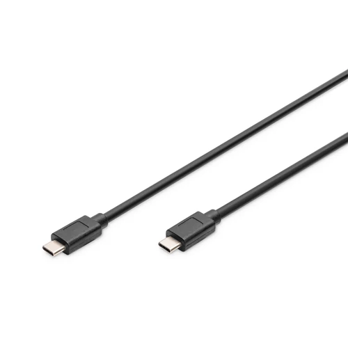 Digitus AK-300139-010-S, 1 M, USB C, USB C, USB 3.2 Gen 2 (3.1 Gen 2), Dugó/dugó, Fekete