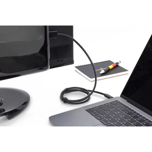 Digitus AK-300330-020-S, 2 M, USB C-típus, DisplayPort, Dugó, Dugó, Egyenes