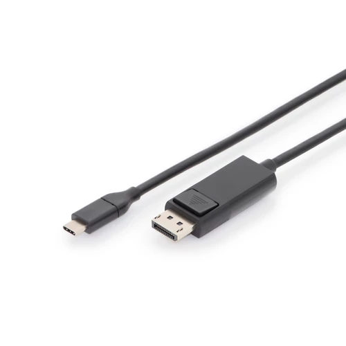 Digitus AK-300333-020-S, 2 M, USB C-típus, DisplayPort, Dugó, Dugó, Egyenes