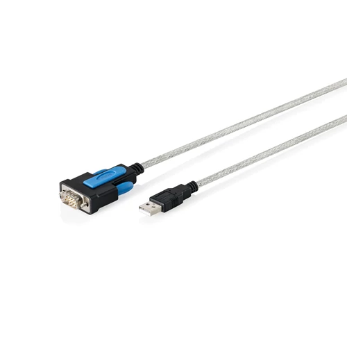 Digitus DA-70170, Átlátszó, 1,8 M, USB A típus, RS-232, Dugó, Dugó