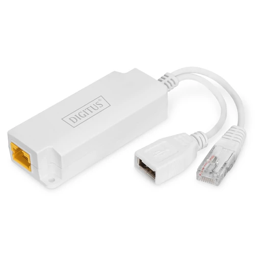 Digitus DN-95208, IEEE 802.3at, 10/100Base-T(X), Fehér, IP40, 0,124 M, 0 - 40 °C