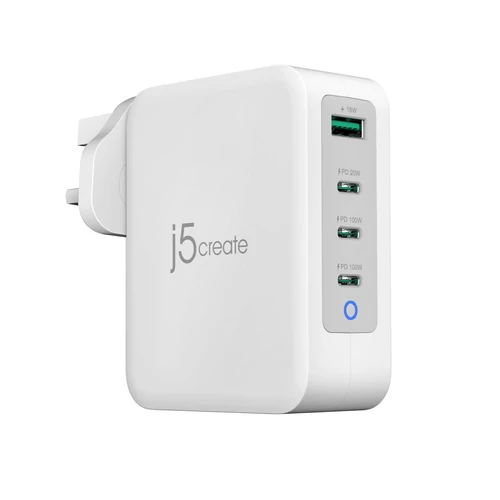 j5create JUP43130F-FN, Beltéri, USB, Szürke, Fehér