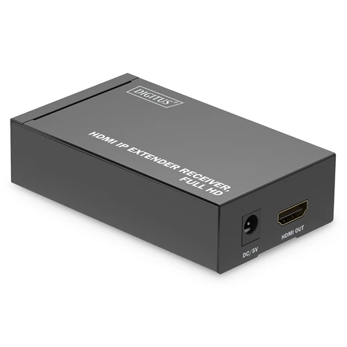 Digitus DS-55518, 1920 x 1080 pixelek, AV receiver, 120 M, Vezetékes, Fekete, HDCP