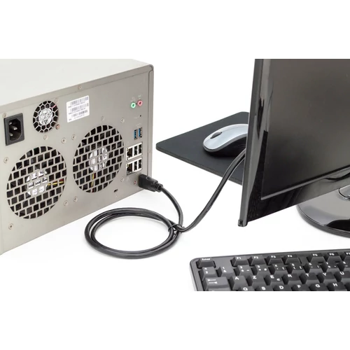 Digitus DB-330123-020-S, 2 M, HDMI A-típus (Standard), HDMI A-típus (Standard), 3840 x 2160 pixelek, Audio Return Channel (ARC), Fekete