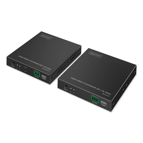 Digitus DS-55350, 3840 x 2160 pixelek, Adó és vevő, 40000 M, Vezetékes, Fekete, HDCP