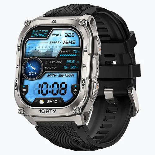 KOSPET Tank M4, 4,98 cm (1.96"), AMOLED, Érintőképernyő, GPS (műhold), 80 g