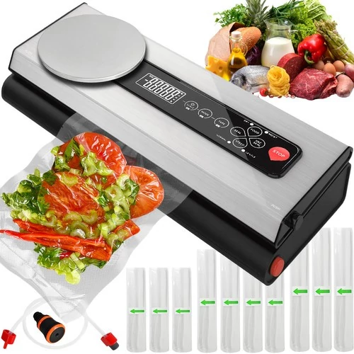 Foil sealer with scale and roller set RUHHY