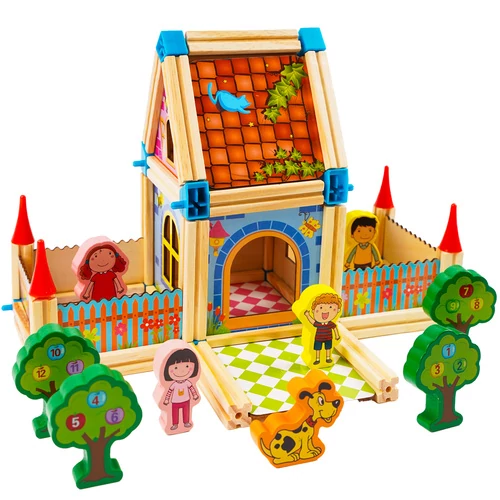 Construction blocks - house 268 pieces Kruzzel 26452