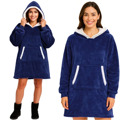 XXL sweatshirt - navy blue blanket Ruhhy 26147