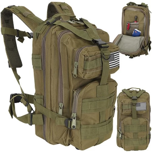 Small green hiking backpack 23243