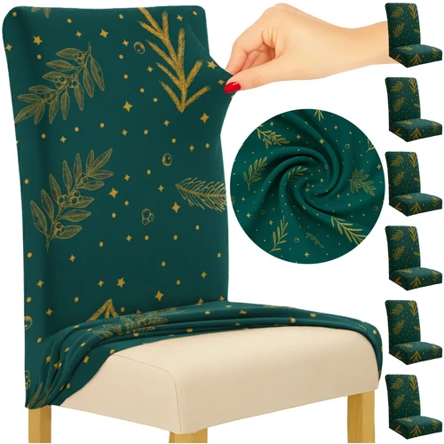 Chair covers 6 pcs light green Ruhhy 26637