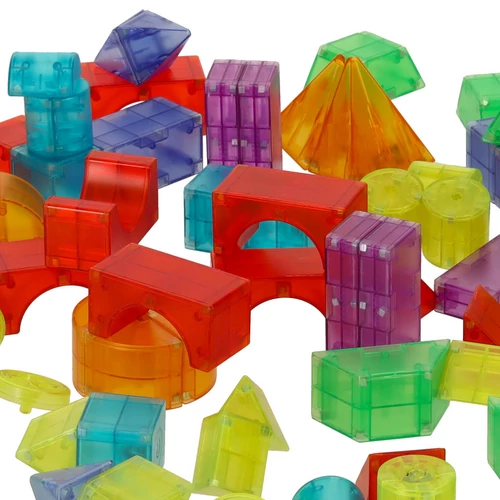 3D építőipari mágneses téglák LED világító 32 részes