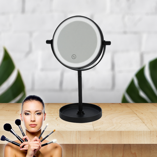 Eleganza 14 LED-es Profi sminktükör, 15 cm átmérőjű tükörrel