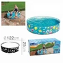 Kép 3/6 - Bestway hordozható medence gyerekeknek, 122 x 122 x 25 cm (55028)