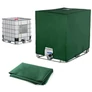 Kép 1/5 - Mauser UV álló IBC tartályfedél, 1000L, 120 x 100 x 116 cm, zöld, AT