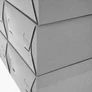 Kép 3/3 - 10 db-os cipőrendező doboz szett 32x21x12cm szürke műanyag