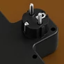 Kép 3/4 - Fali elosztó (2 hálózati aljzat + 2 USB-A + 1 USB-C töltőport) LED éjjeli fénnyel – otthonra, utazáshoz, DA706