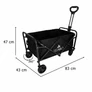 Kép 3/8 - Összecsukható kerti-strandkocsi 100L 100kg terhelhetőség 83 x 47 x 43 cm