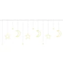 Kép 4/5 - 138 LED-es csillag-hold-jégcsap, meleg fehér, 2,5 méter széles, 8 világítási mód