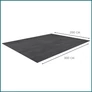 Kép 6/6 - 3x4 m-es vastag vízálló ponyva tarpaulin 4 alumínium rögzítőlyukkal fekete 90 g/m2 Redcliffs