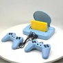 Kép 4/6 - Retro TV játékkonzol beépített játékokkal, 2 joystick + pisztollyal, RCA csatlakozóval, DT