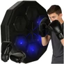 Kép 8/8 - LED bokszfal Bluetooth hangszóróval – világító, 6 ütésponttal és bokszkesztyűvel