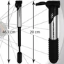 Kép 2/6 - Dunlop alumínium kerékpárpumpa – 3 adapter, 120 psi nyomás