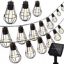 Kép 1/7 - 10 LED-es napelemes kerti girland lámpa – 3,8 m hosszú, loft stílus