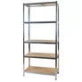 Kép 2/9 - 5 polcos Raktári állvány, 180 x 90 x 40 cm, 175 Kg/polc teherbírással 