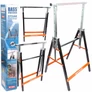 Kép 1/11 - Állítható, összecsukható állvány, építőállvány, 80 - 130 cm, 100 kg terhelhetőséggel