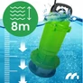Kép 7/11 - MalTec búvárszivattyú szennyezett vízhez, IPX8, 12000l/h, 10m kábel, 8m-es merülő mélység, indukciós motorral