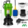 Kép 6/13 - MalTec Darálós búvárszivattyú szennyezett vízhez, IPX8, 18000l/h, 10m kábel, 8m-es merülő mélység, 