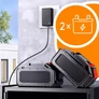 Kép 10/11 - Akkus magasnyomású mosó kompresszor 2 db 24V akkumulátor, 38 bar, 250l/H