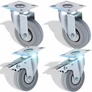 Kép 1/9 - Forgó-bolygó kerekek - 4 db készlet, 75 mm, gumírozott