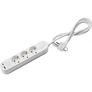 Kép 1/3 - 2 USB-s hosszabbító kábel 1,4 m, 3 db aljzattal, kapcsolóval