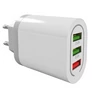 Kép 1/3 - 3 USB kimenetes hálózati adapter – karácsonyi fényfüzérekhez, fehér