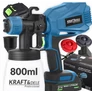 Kép 1/8 - Kraft&amp;Dele Vezeték nélküli akkus festékszóró, 800 mL,  21V/2000mAh, 250 W