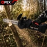 Kép 3/10 - OpexTools Akkus láncfűrész 2 db 21V 3.0Ah akkuval, szénkefementes motorral, 12"