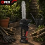 Kép 7/10 - OpexTools Akkus láncfűrész 2 db 21V 3.0Ah akkuval, szénkefementes motorral, 12"