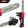 Kép 10/10 - OpexTools Akkus láncfűrész 2 db 21V 3.0Ah akkuval, szénkefementes motorral, 12"