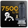 Kép 8/13 - Powemat búvárszivattyú szennyezett vízhez, 550 W, 7500l/h, PM-PDWB-550T