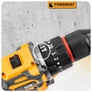 Kép 5/10 - Powermat Akkus fúrócsavarozó, 2 db akksival, 40 Nm, 10 mm-es gyorskioldó tokmány, Fúrószárral bit fejekkel, PM-WA-16,8V-1,5M
