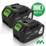 Kép 6/11 - MalTec Akkus magasnyomású mosó kompresszor, 60 bar, 260l/H 2 db 21V 4Ah akkumulátorral