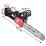 Kép 5/10 - Akkus láncfűrész 2 db 18V 30000 mAh Li-on akkuval, szénkefementes motorral, 12"
