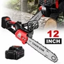 Kép 8/10 - Akkus láncfűrész 2 db 18V 30000 mAh Li-on akkuval, szénkefementes motorral, 12"