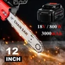 Kép 9/10 - Akkus láncfűrész 2 db 18V 30000 mAh Li-on akkuval, szénkefementes motorral, 12"