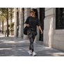 Kép 9/12 - Női márvány push-up magas derekú has és fenék formáló fitnesz leggings S/M, szürke